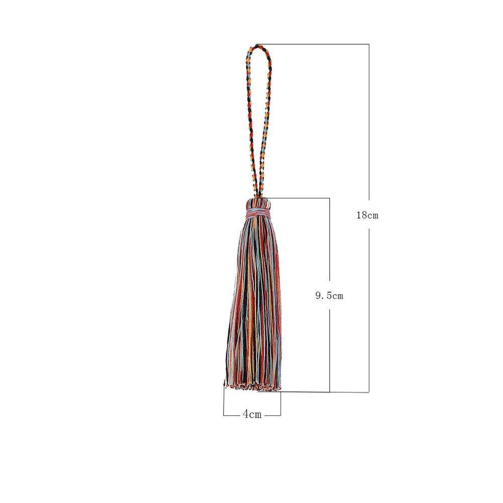 Katoenen kwastjes, franje, veelkleurige bedels, kwastjes, hangend touw voor doe-het-zelf haarspeld, sieraden maken, handgemaakte hangende spike
