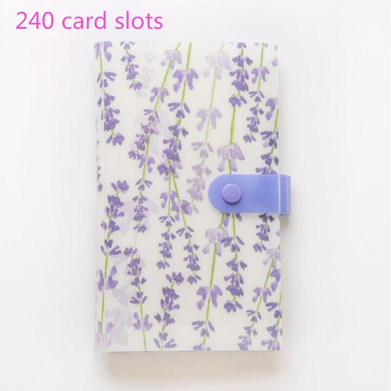 Étui de rangement pour Album Photo, 240 pochettes, carte de nom et d'identité, Protection pour Album Photo, accessoires pour la maison: Lavender