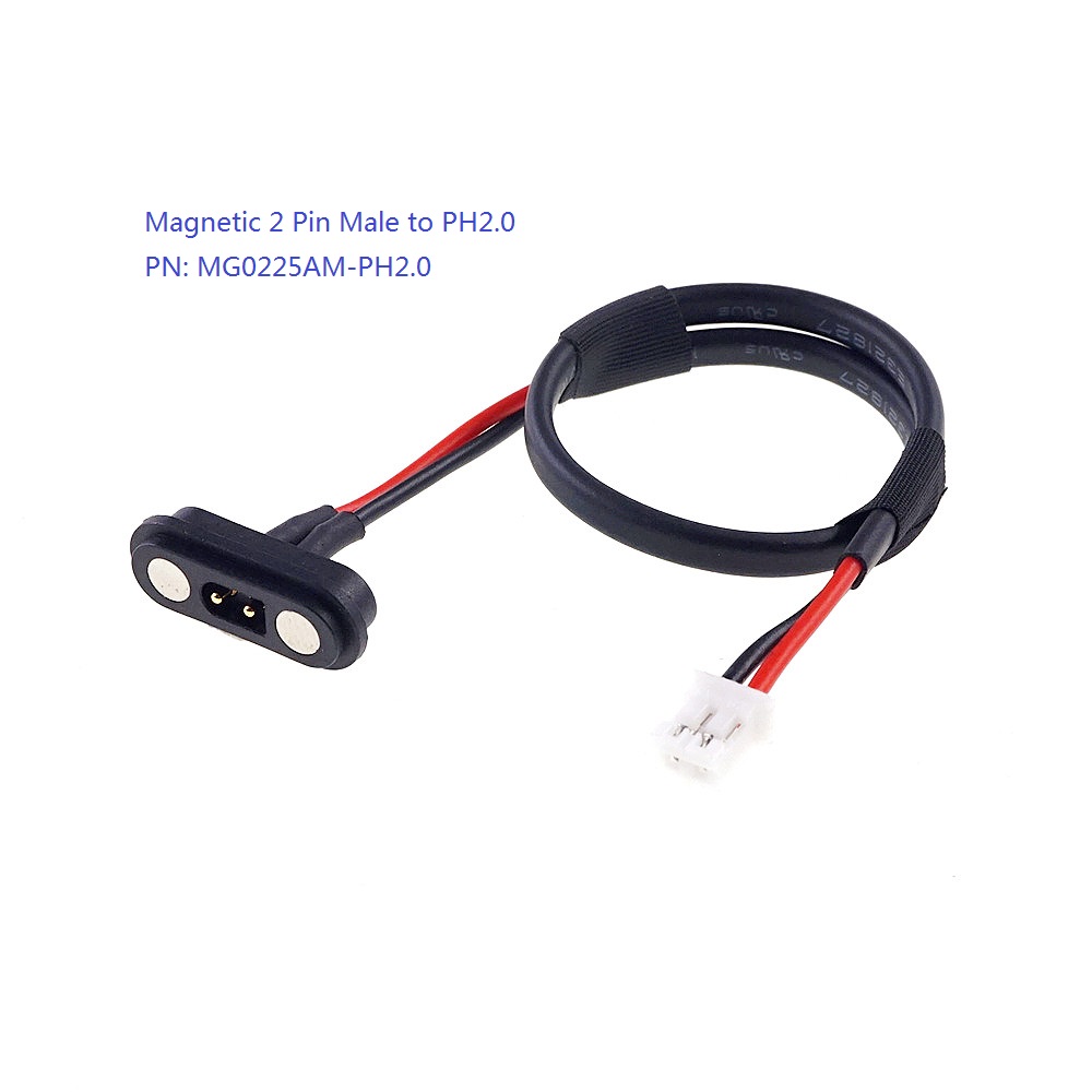 1 5 Stück 2A12V wasserdichter magnetischer PogoPin-Stecker, 2-polig, männlich, weiblich, 2,54 mm, federbelastet, Hochstrom, 2P-DC-Steckdose: Silber / Unter 5 Stücke