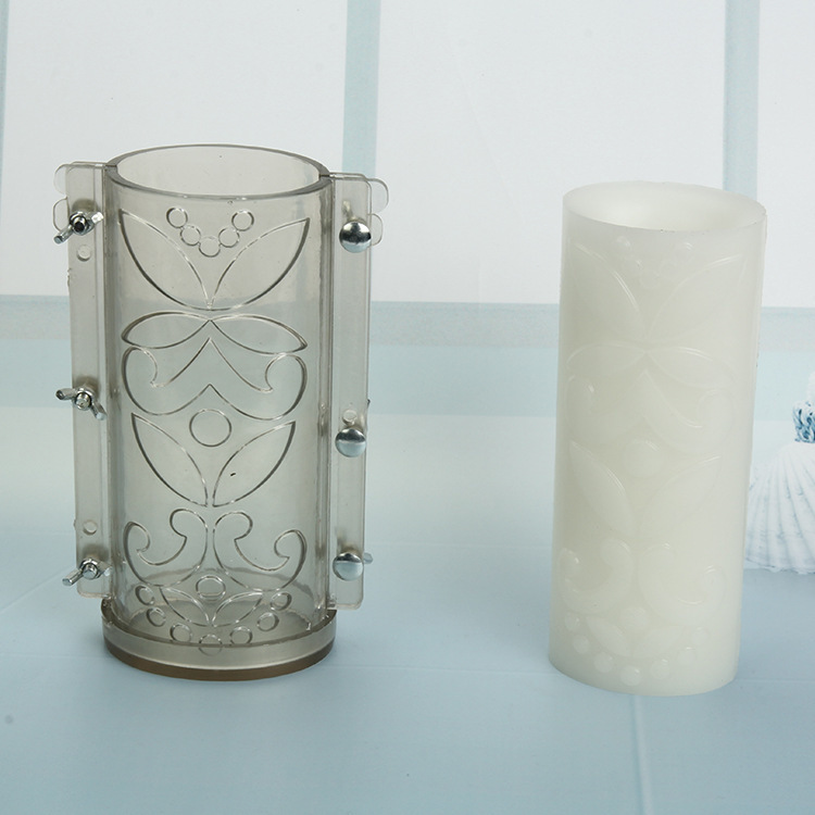 Diy suministros para hacer velas molde para recoger flores de elipse transparentes resistentes al desgaste y hojas herramienta bougeoir kaarsen
