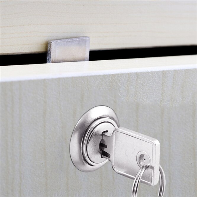 10pcs 22mm 32mm Copper Drawer Locks with 2 Keys Lock Furniture Hardware Door Cabinet Lock for Office Desk Letter Box Cam Locks