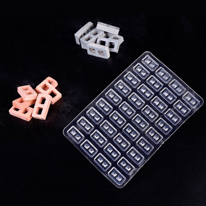 Mini Baksteen Siliconen Mal Cement Model Zand Tafel Building Making Baksteen Kleine Huis Handgemaakte Diy Decoratie: 4