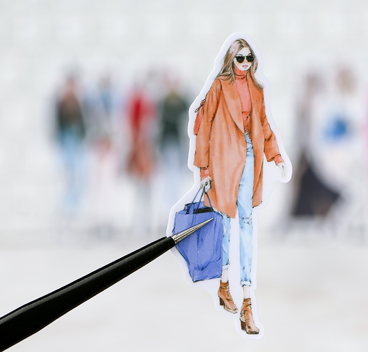 21PCS girl Stickers Crafts And Scrapbooking Decorative Sticker DIY Lovely Stationery