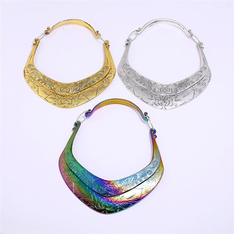 LZHLQ Chunky Punk Style Necklace Women Collar Necklace Girls Jewelry