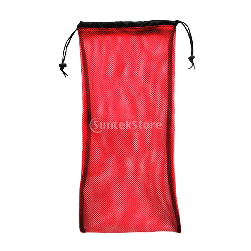 19 &quot;x 9&quot; borsa con coulisse in rete per immersioni subacquee Snorkeling attrezzatura da immersione pinne pinne occhiali maschera Snorkel attrezzatura da nuoto borsa per il trasporto