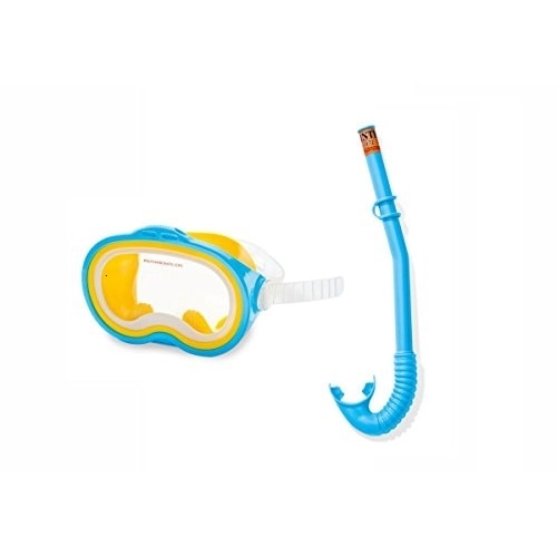 Intex 55942-Tubo y máscara buceo policarbonato y ventana única een partir de 8 años