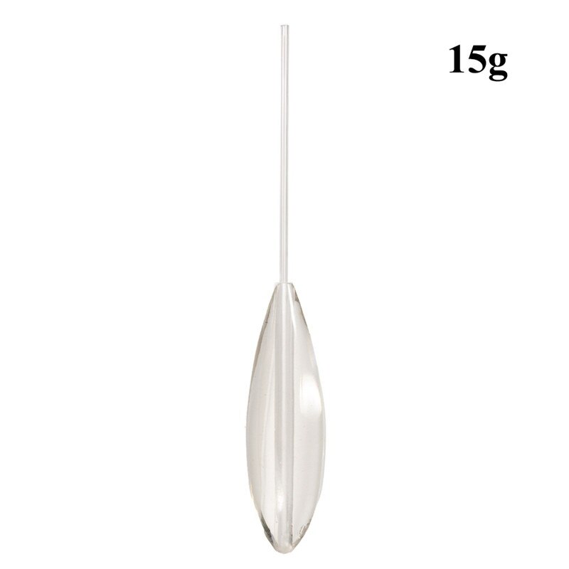 5Pcs Acrylic Fishing Float Sinking-down Bombarda Floats 5/10/15/20g Transparent Fishing Float Fishing Tackle: W1-15g