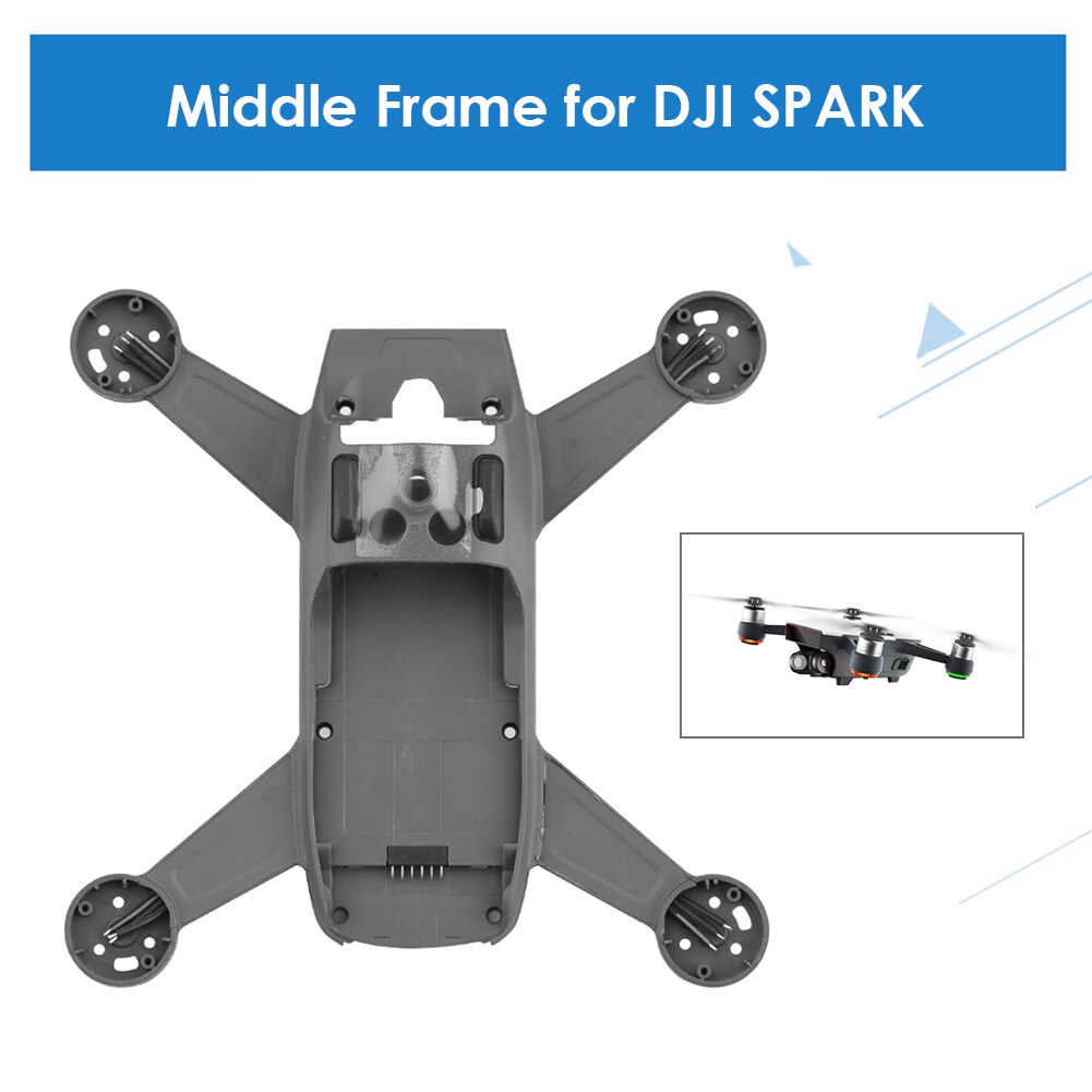 Voor Dji Spark Vervanging Reparatie Onderdelen Uav Plastic Behuizing Cover Body Shell Drone Midden Frame Voor Dji Spark Drone Midden frame