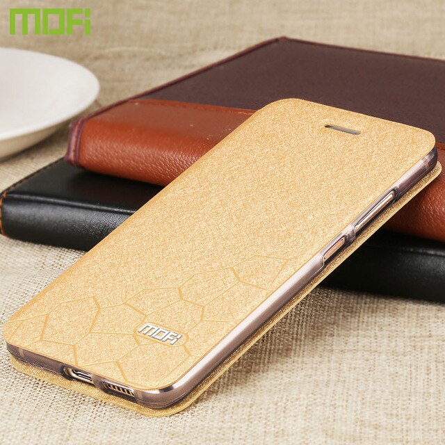 Étui à rabat en cuir et Silicone pour Xiaomi Poco M3, Coque Capas MOFi originale, résistant aux chocs, étui de luxe pour livres: Gold