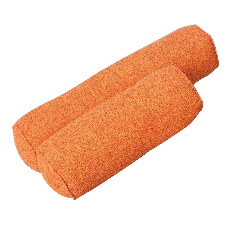 Almohada Lumbar redonda larga para el cuerpo, Cojín cilíndrico para dormir, siesta, cojín de lino de algodón de imitación, accesorios para el hogar y el dormitorio