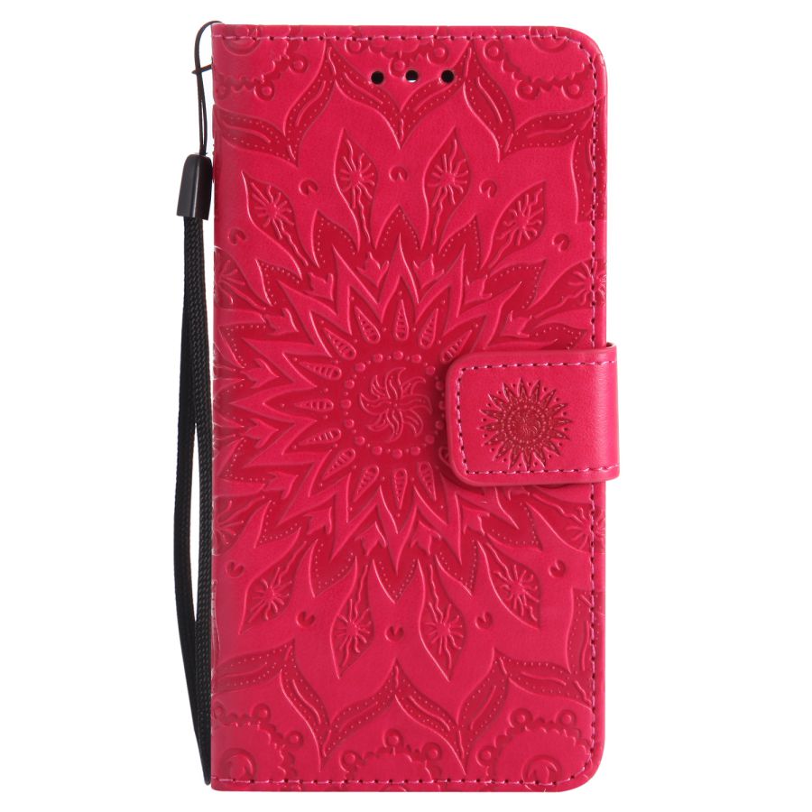 Leer Voor Samsung Galaxy J7 J 7 J730 730 J730F/Ds J730FM/Ds SM-J730FM/Ds Telefoon case Coque Cover Flip Fundas Telefoon Tassen: Red