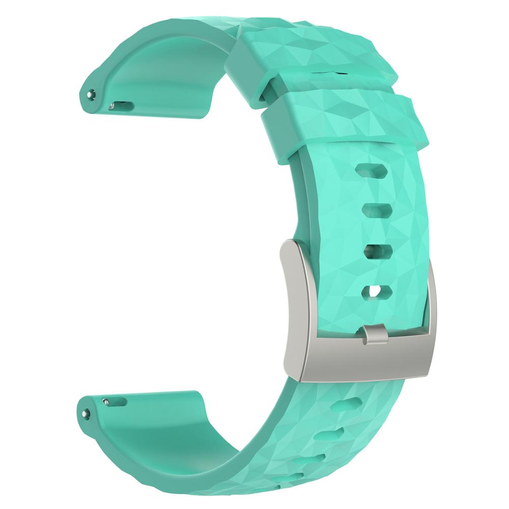 Silikon Ersatz Uhr Band Handgelenk Strap Armband für Suunto 9 D5 D5I Suunto Spartan Sport Handgelenk HR Baro Traverse Smartwatch: Green