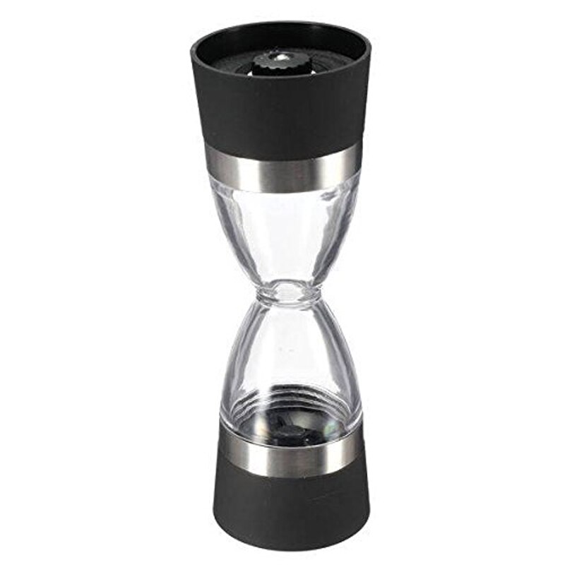 Dual Grind 2 In 1 Peper Zout Spice Kruiden Precisie Molen Molen Grof Naar Fijn Graan Zwart MF999