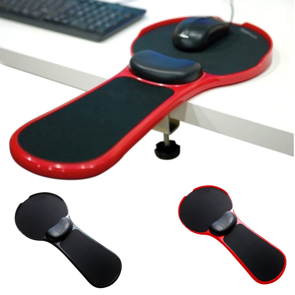 Computador ajustável apoio de pulso braço cadeira de mesa dupla finalidade acoplável casa & escritório braço suporte mouse pad estande extensor de mesa