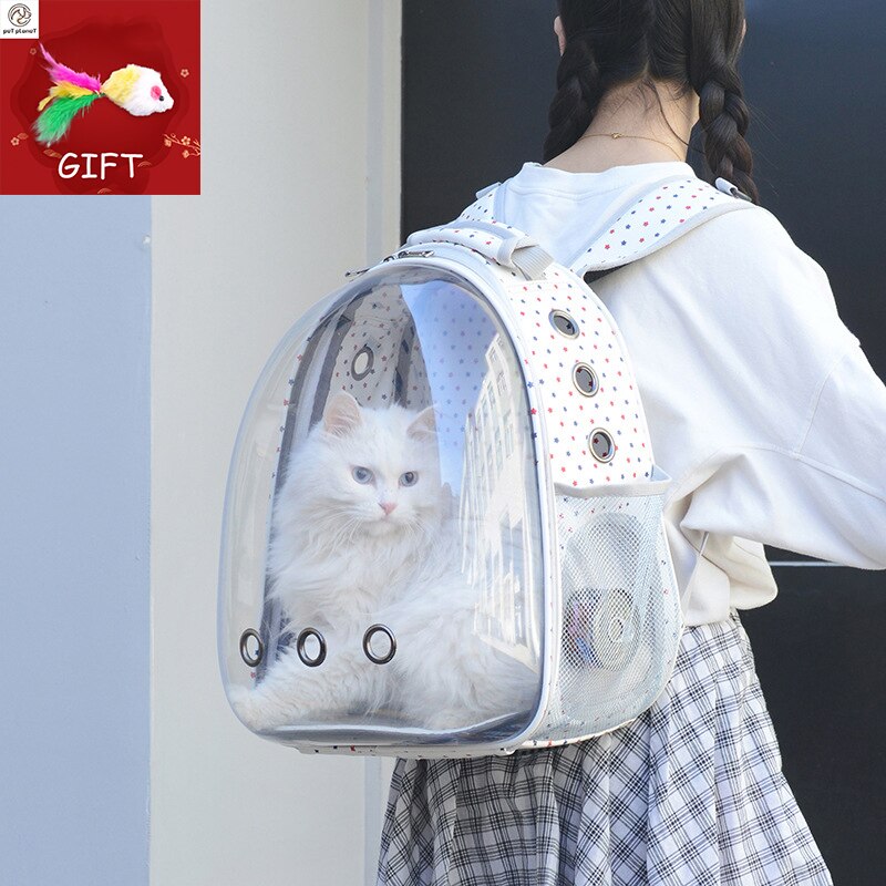 Astronaute bulle extérieur transportant chat sac – Grandado