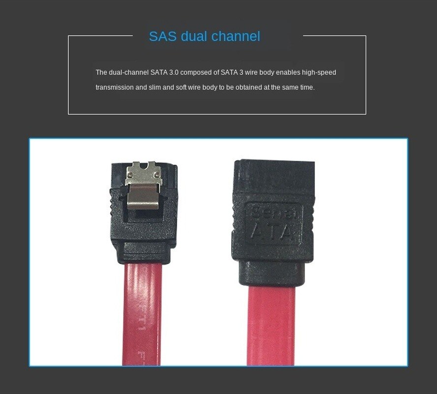 Anpwoo SATA3.0 Harde Schijf Data Kabel, Harde Schijf Twee-In-een Data Transmissie SATA7P3.0 Computer Kabel Adapter