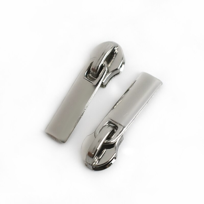 30 sztuk Meetee 6/8mm suwaki Zipper dla 3 #5 # nylonowe zamki błyskawiczne dół kurtki kieszeń Zip głowy torba zamki zestawy naprawcze DIY akcesoria: ZT148-Silver-No5