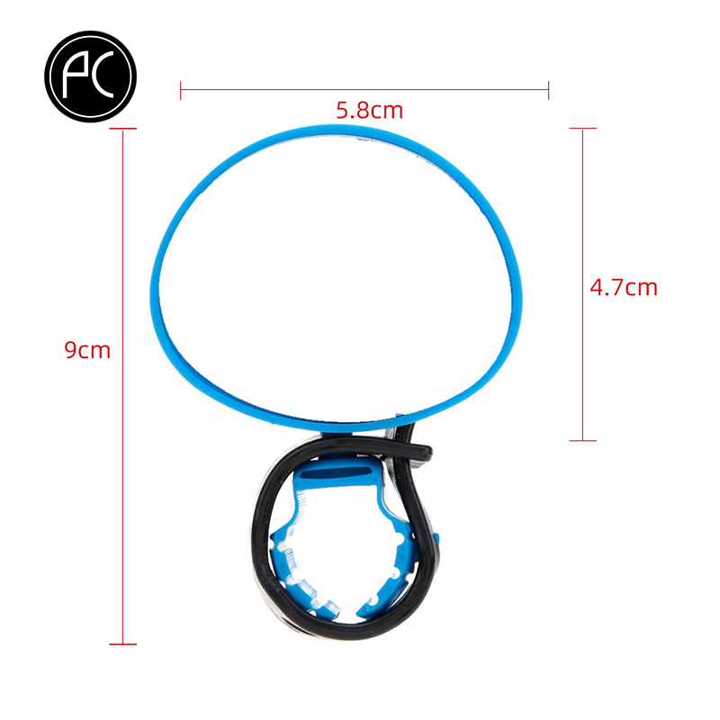 PCycling bicicleta espejo retrovisor bicicleta MTB ciclismo Amplia gama Back Reflector de mirilla ángulo ajustable manillar Mini espejos: E Blue