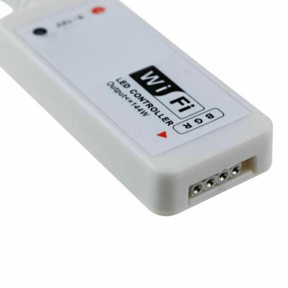 smart wifi musikk rgb-kontroller til alexa hjem 5050 3528 ledet stripe lysstyrkejustering