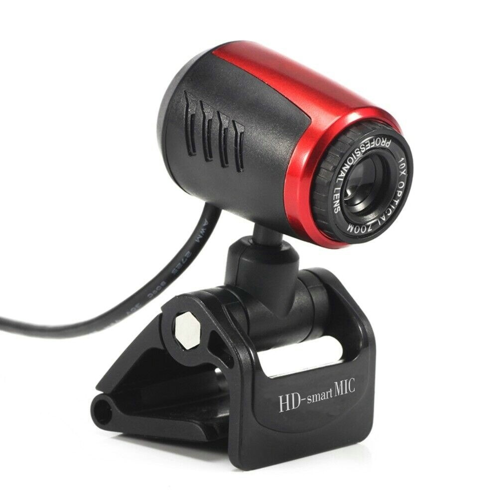 USB Webcam 480P Web Cam Clip-on Digital Web Camera for Microphone for Laptop PC Computer