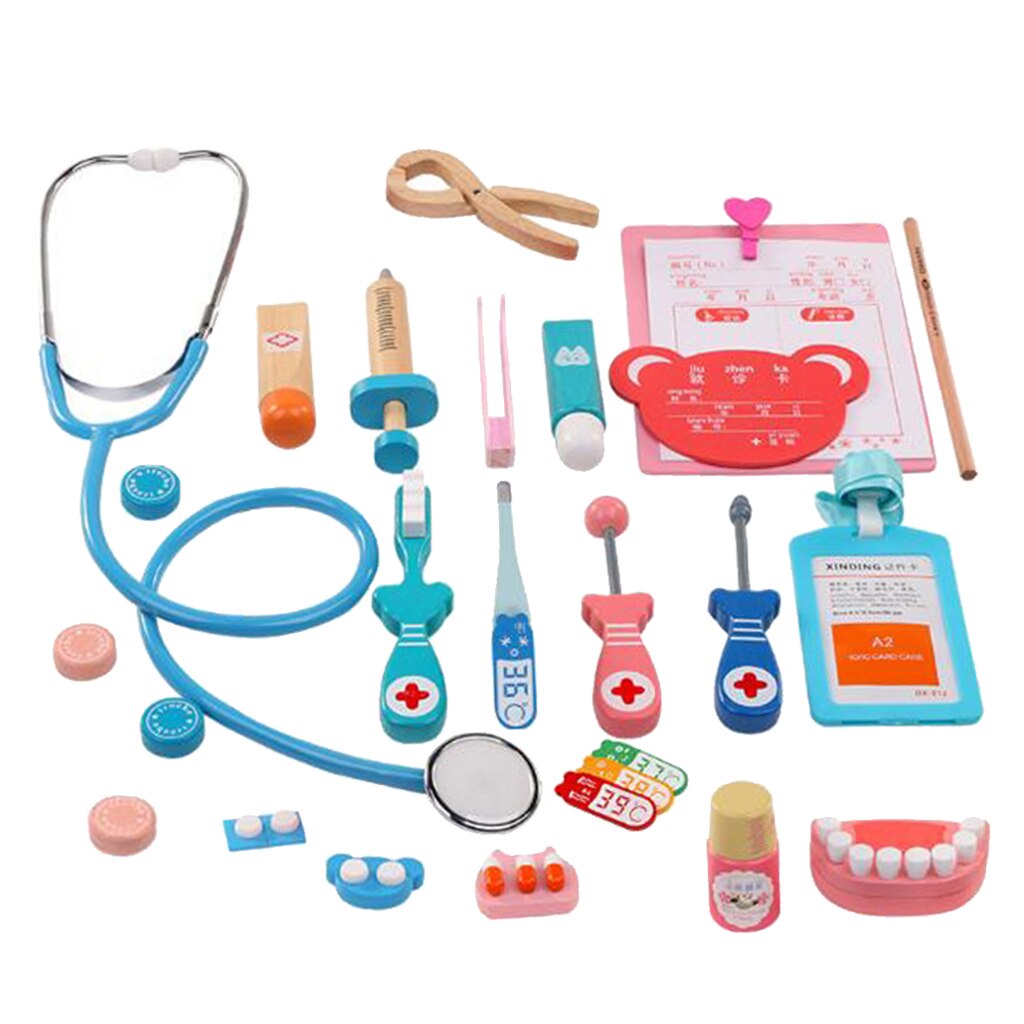 Full Set Doctor Kit Pretend Play Doctor Nurse Game Playset Toys Dark