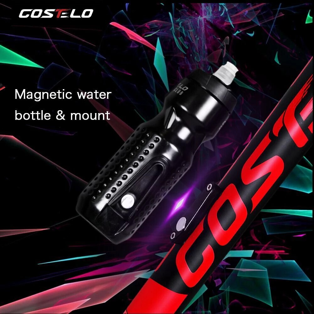 Innovation Costello-botella de agua para bicicleta, recipiente de ajuste magnético, botella de agua deportiva, frascos de vidrio de 710 Ml