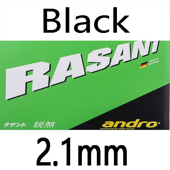 Andro rasant-puistjes in tafeltennisrubber, pingpongspons, tafeltennis: Zwart 2.1mm