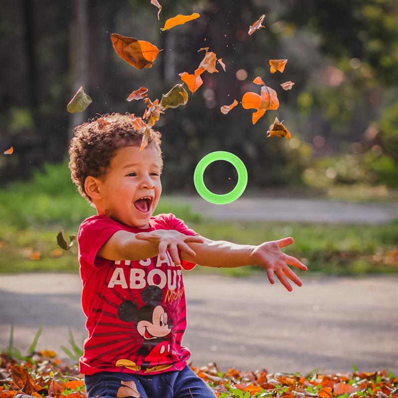 10 Uds. Anillos de colores para lanzar anillos de plástico huecos para juegos de estrategia de niños y adultos