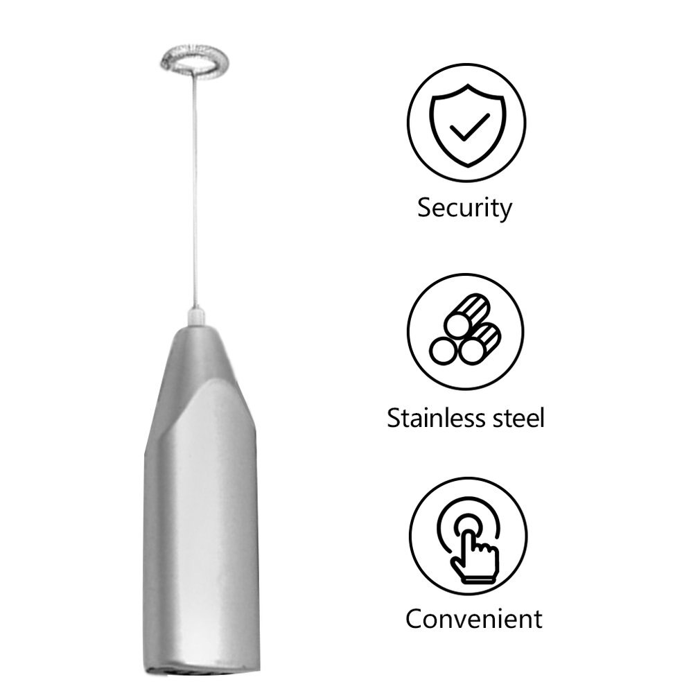 Handheld Electric Coffee Milk Egg Beater Whisk Frother Mixer Foamer Stirrer Whisk for Coffee Milk Drink Kitchen Tool