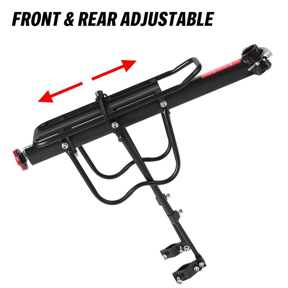 Verstelbare bagagedrager voor fietsen, aluminiumlegering, mountainbike, fietsdrager, fietstas, bagagedrager, fietshanger