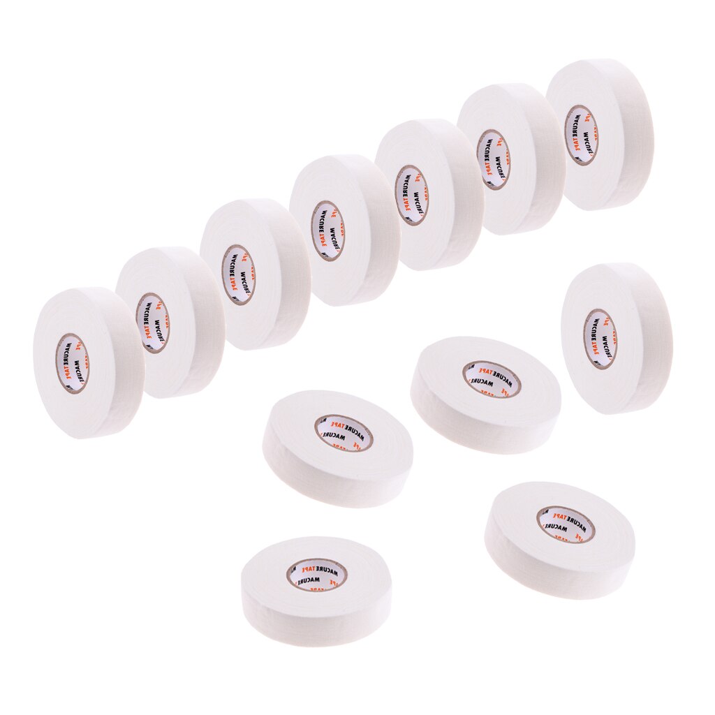 12 Roll Premium Cloth Hockey / Lacrosse Stick Tape Roll, 22.5m x 25mm