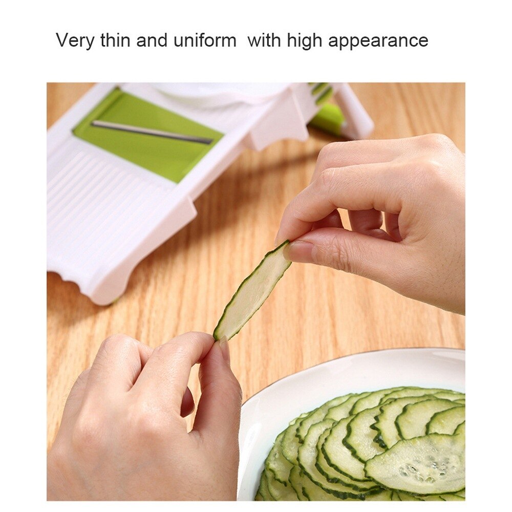 Vegetable Cutter Multi-Function Shredded Grid Slicer Potato Chips Mesh Flower Thin Slice Grater Household Kitchen Grater Tools