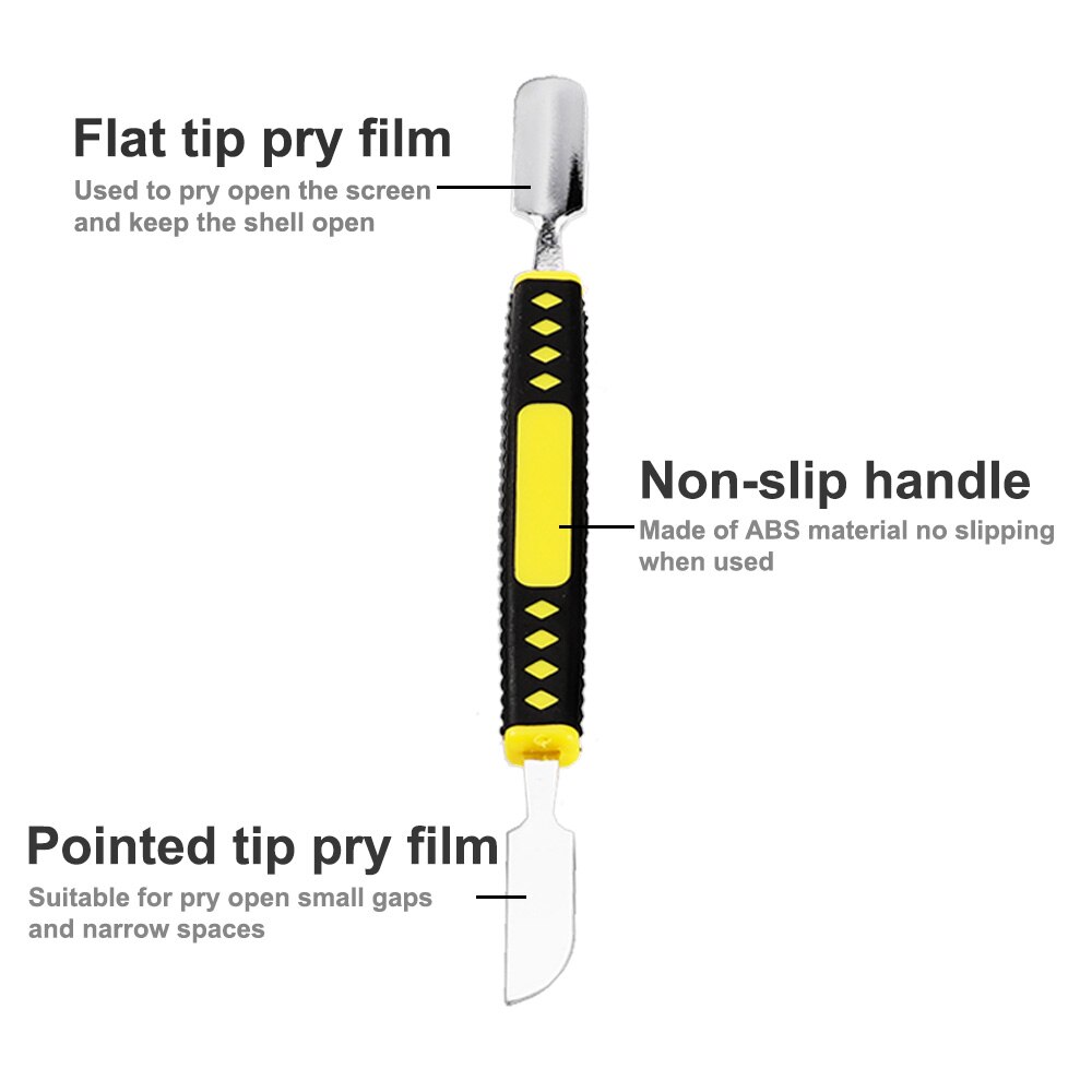 Universelles elektronikreparaturwerkzeug-set mit öffnungshebel und metallspießen für tablets, laptops und handybildschirme – hebelwerkzeug