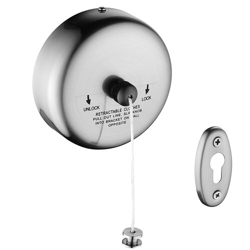 Wall-mounted Clothesline Telescopic Invisible Clothesline Balcony Retractable Portable Hanging Rack Stainless Steel Laundry Rack: 3 nylon B