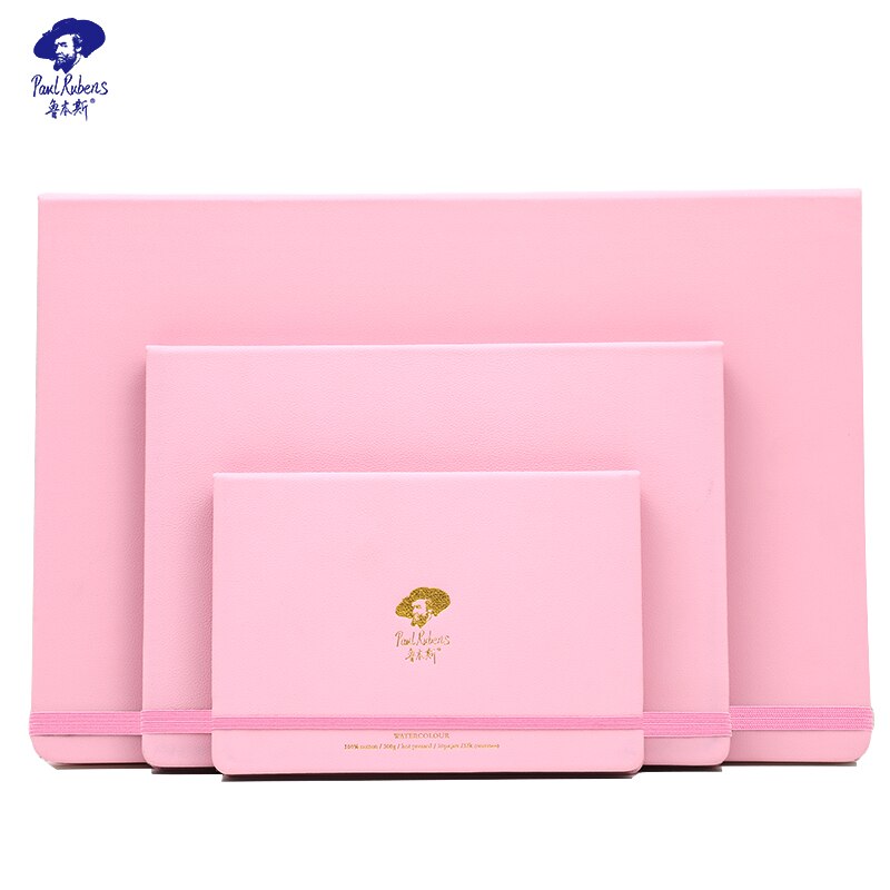 Officiel Paul Rubens aquarelle papier Cortex livre 300gm2 20 feuilles 100% coton papier sans acide artiste pour la peinture: 16k / Pink