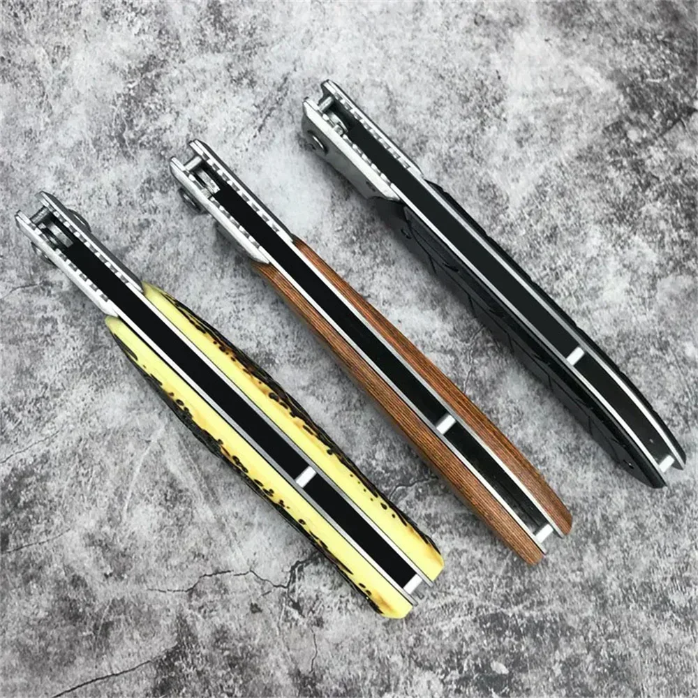Küchentaschenmesser Russisches EDC-Klappmesser 420 Stahl Clip Point Blade Kochmesser Utility Schneidwerkzeuge Scharfe Früchte 3 Stile