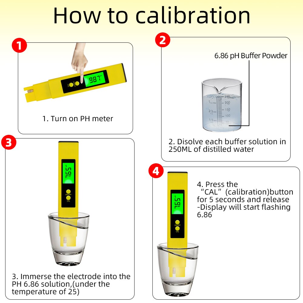 Digital PH Meter Tester LCD Pocket Pen Type 0.01pH Hydroponics Aquarium Pool Water Test Tools with Backlight 50%off