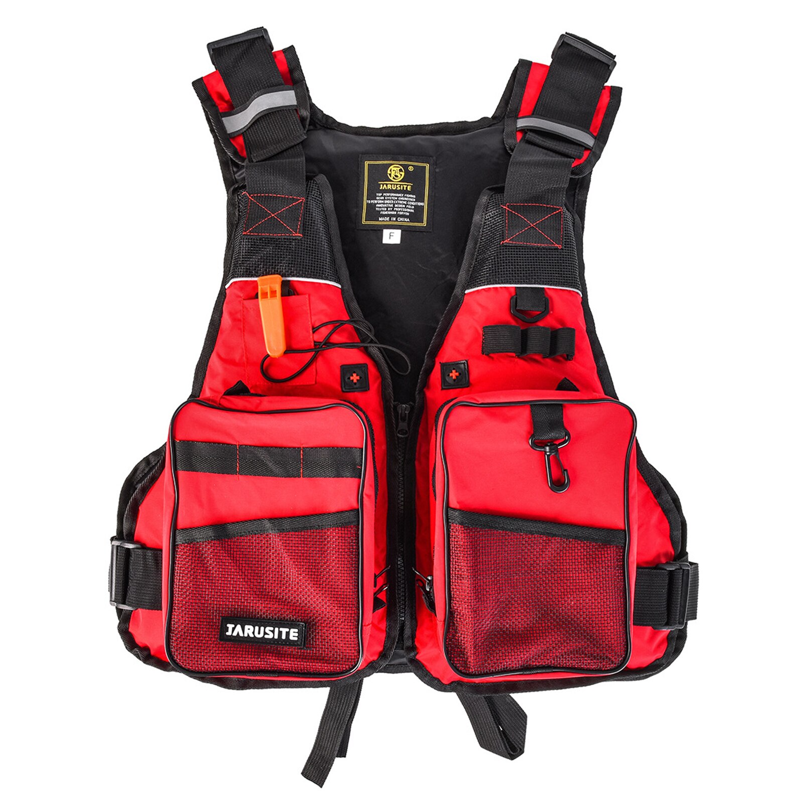 Fly Fishing Vest Life Jacket Outdoor Fishing Jacket Vest Pack with Removable Padding for Camping Hiking Photography