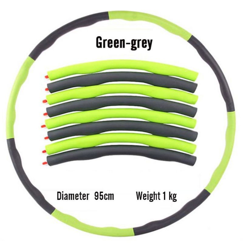 Adult Gymnastic Fitness Sport Hoop Removable Foam Hoop GymnasticHoop Gym Body Building Thin Waist Fitness Circle Equipment: Blue