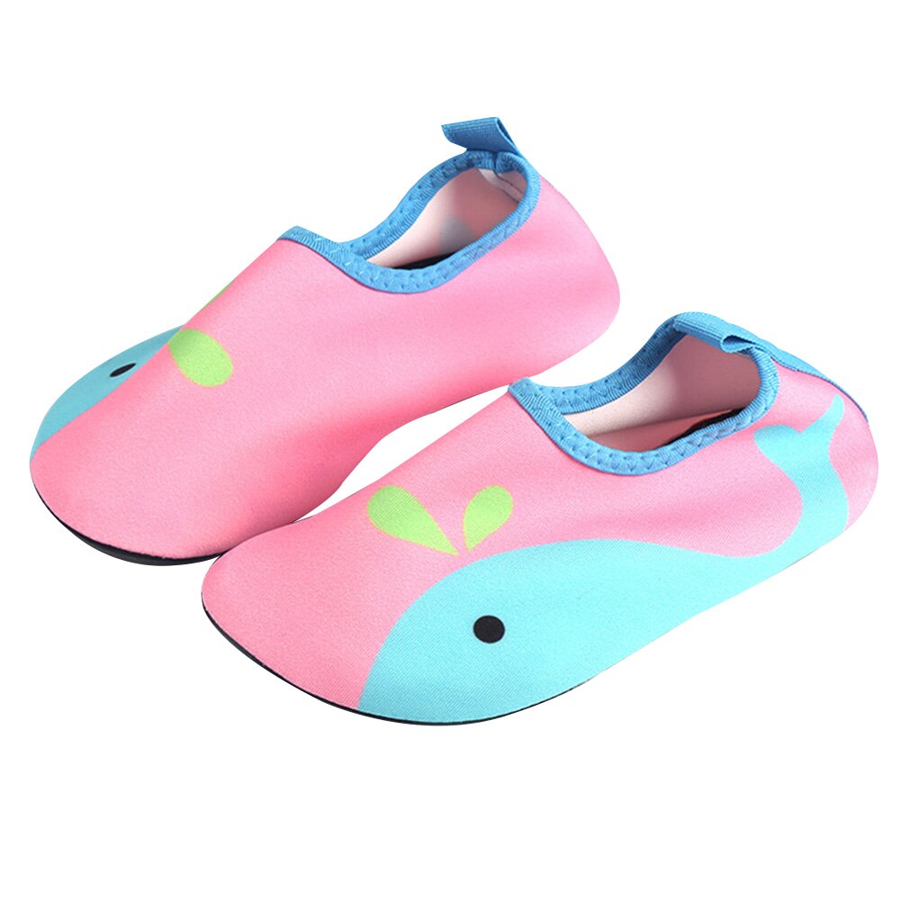 Jongens meisjes zwembad aqua sokken zee sport snel drogend zomer tuin huid blote voeten kinderen strand schoenen antislip sandalen slippers water: Roze / 26 to 27