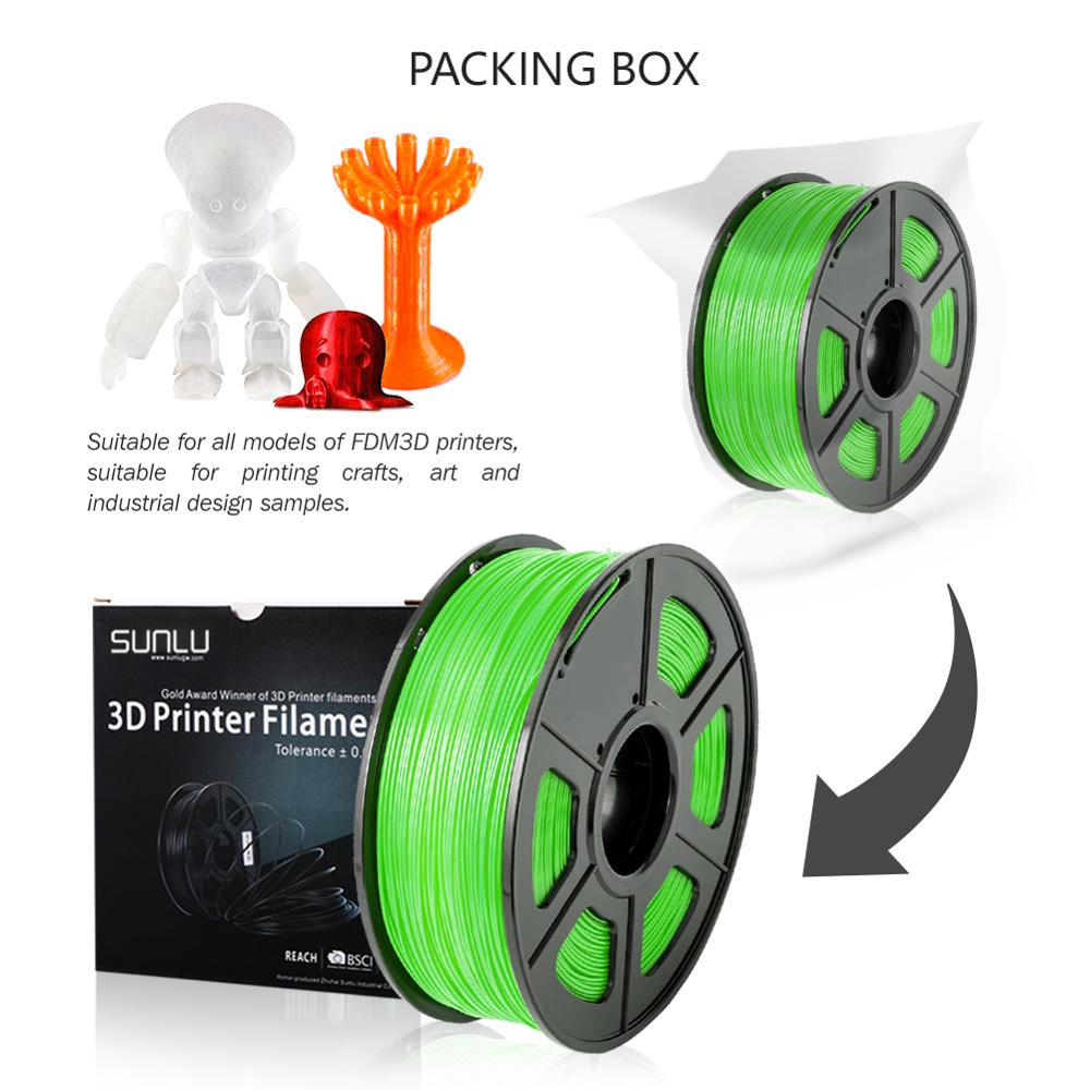 Enotepad PETG 3D Filament 1,75mm 1KG/2,2 LB Spule Haustier Drucker Material 100% keine blasiert Toleranz +-0,02 MM 3д принтер пластик