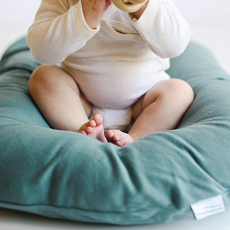 75 x 45cm bomulds babynest sengesæt bærbar tremmeseng baby liggestol vugge spædbarns vuggestue seng cuna nido bebe ninho bebe portatil