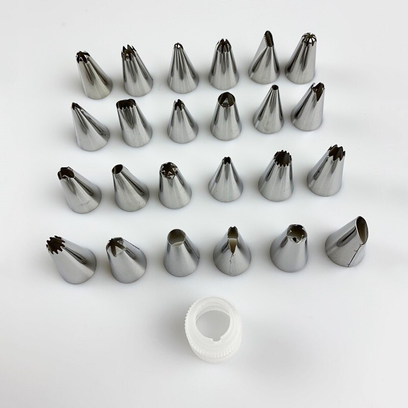 Keuken Diy Herbruikbare Spuitzak Nozzle Set Cake Decoratie Tool Cake Gereedschap Spuitzak 8 Delige Set 16 Delige Set 26 Delige Set