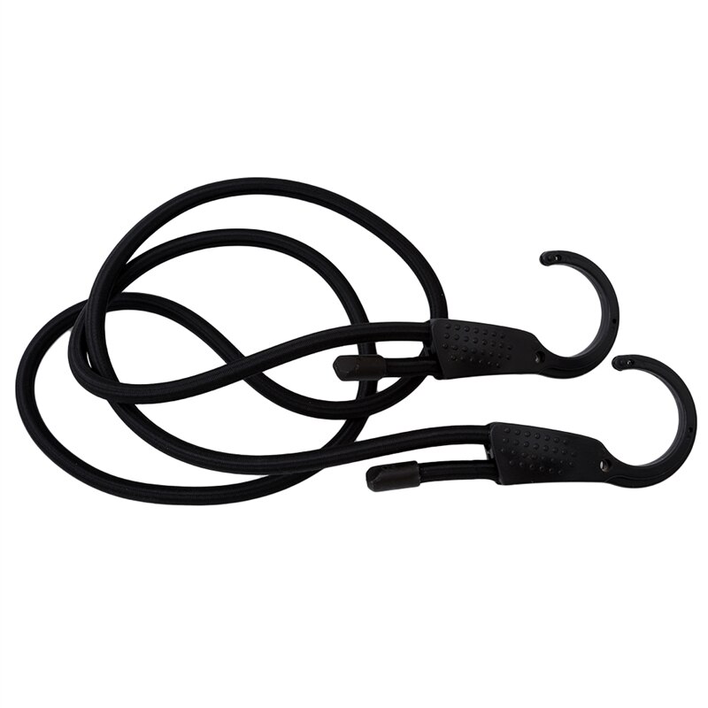 Strong Elastic Strap Adjustable Tension Belt Car Clothesline Hook Cargo Luggage Lashing Buckle Rope For Motorcycle Travel: black