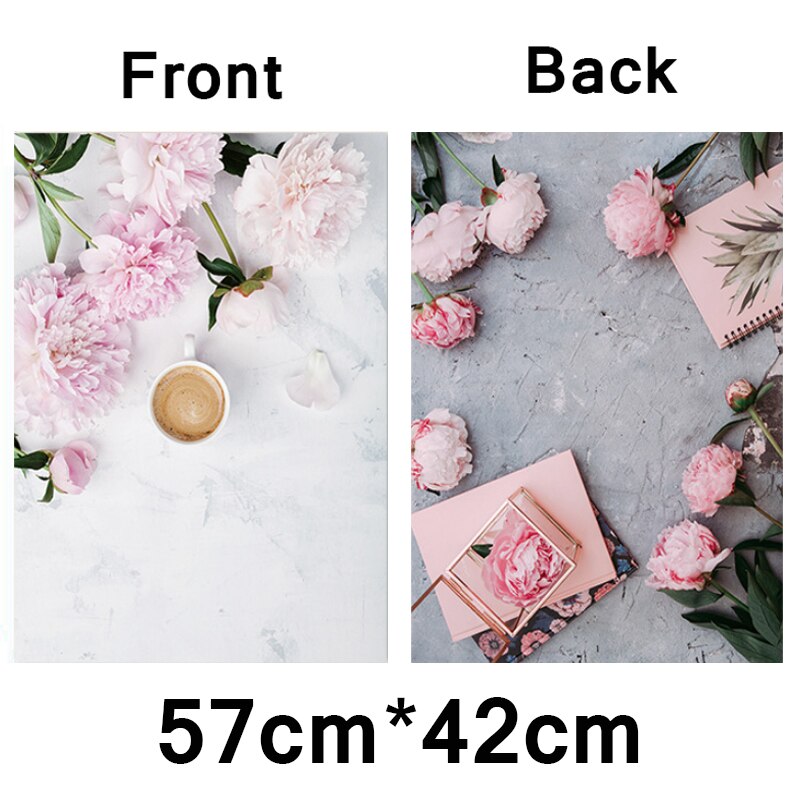 Fondos de fotografía para estudio fotográfico, papel impermeable de 57x42cm, 2 lados, accesorios de utilería para sesión fotográfica