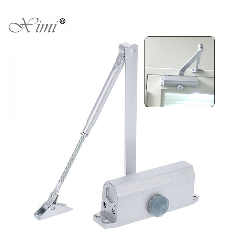 Automatic Door Closers Security System Adjustable Closing/Latching Speed Aluminium For Left And Right Hand Doors 45-60 Kg