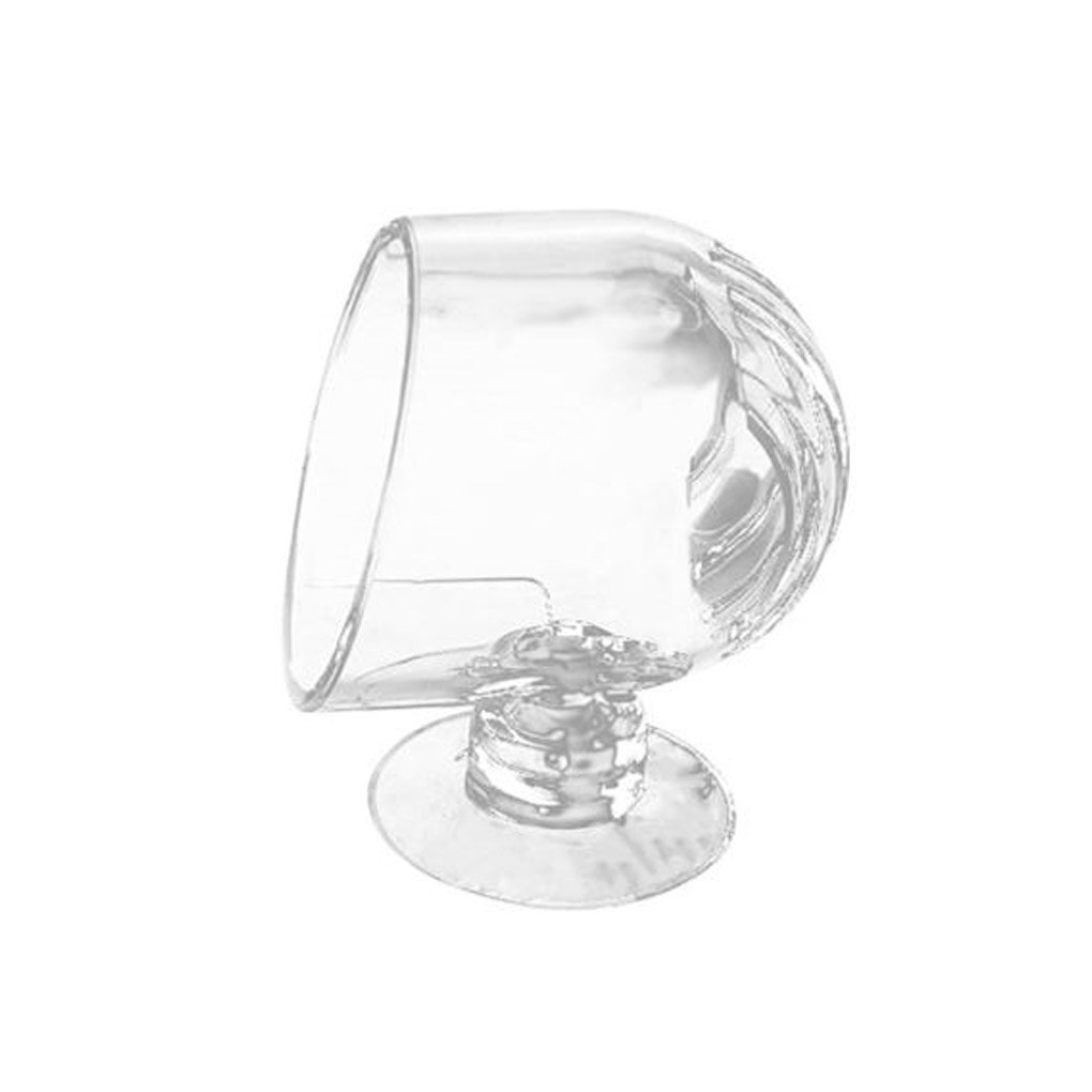 Aquarium Cone Red Worm Feeder Acrylic Suction Cups Fish Feeding Cup Transparent Worm Feeding Container Holder