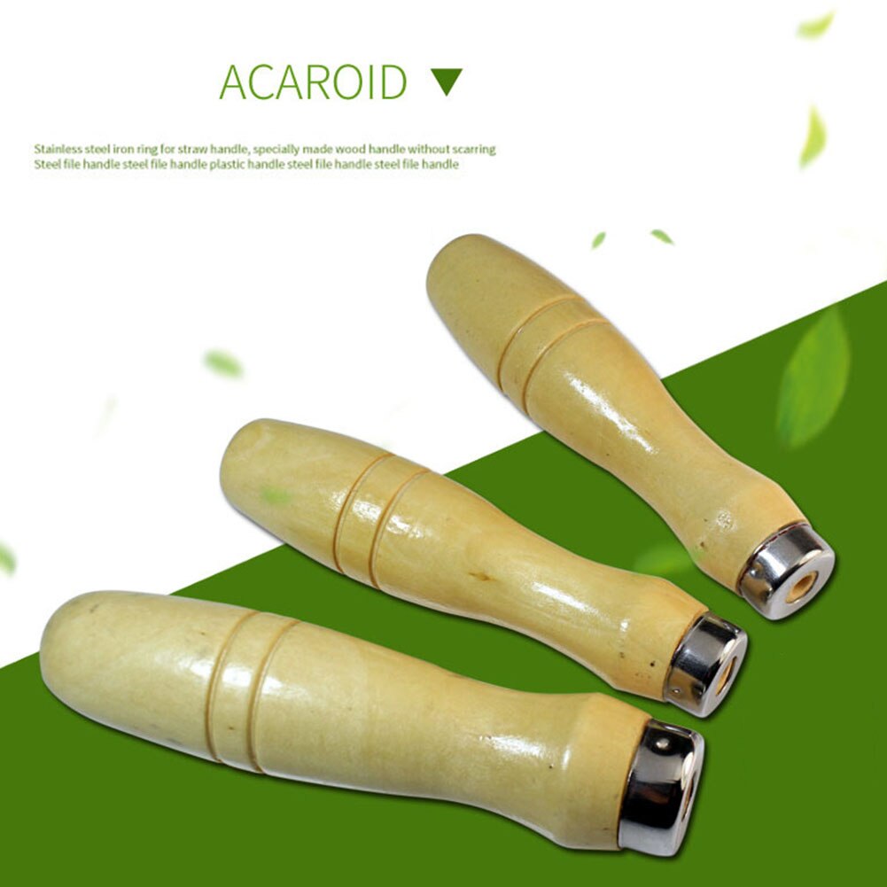 5Pcs Ergonomic Tool File Handle Polishing Rust Proof Home Jewellery Accessories Parts Machinists Easy Use Wood Replacement