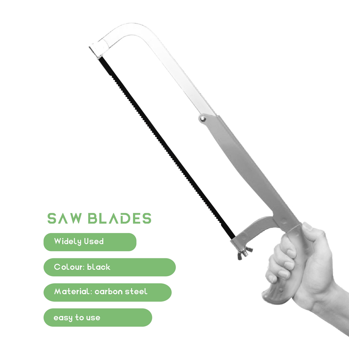 36 st rullsågblad 127mm strängsågblad i kolstål med tvärstift 15/18/24 tänder standard finsågblad