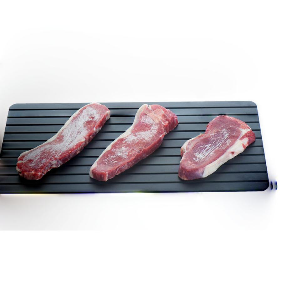 Snelle aluminium Ontdooien Lade Keuken De Veiligste Manier om Ontdooien Vlees of Bevroren Voedsel 5O1023